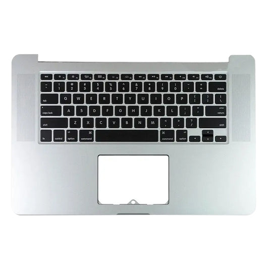 For Macbook Pro 15 A1398 2013 2014 US Keyboard with C Shell (Silver) by buy2fix