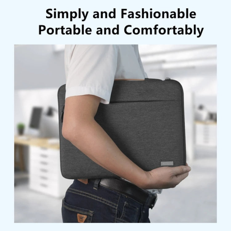 For 14 inch Laptop Zipper Waterproof  Handheld Sleeve Bag (Green) - 13.3 inch by buy2fix | Online Shopping UK | buy2fix