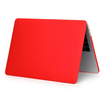 ENKAY Hat-Prince 2 in 1 Frosted Hard Shell Plastic Protective Case + US Version Ultra-thin TPU Keyboard Protector Cover for 2016 New MacBook Pro 13.3 inch without Touchbar (A1708)(Red) - MacBook Pro Cases by ENKAY | Online Shopping UK | buy2fix