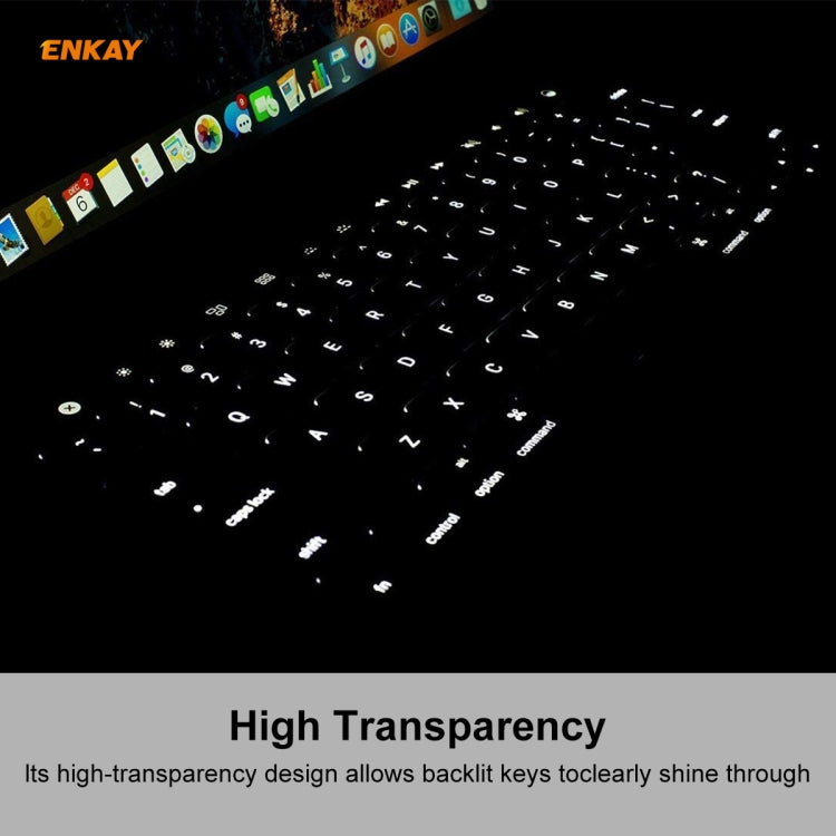 For MacBook Air 13.3 inch A1932 2018 ENKAY Hat-prince US Version of The Notebook Ultra-thin TPU Keyboard Protective Cover - Keyboard Protector by ENKAY | Online Shopping UK | buy2fix