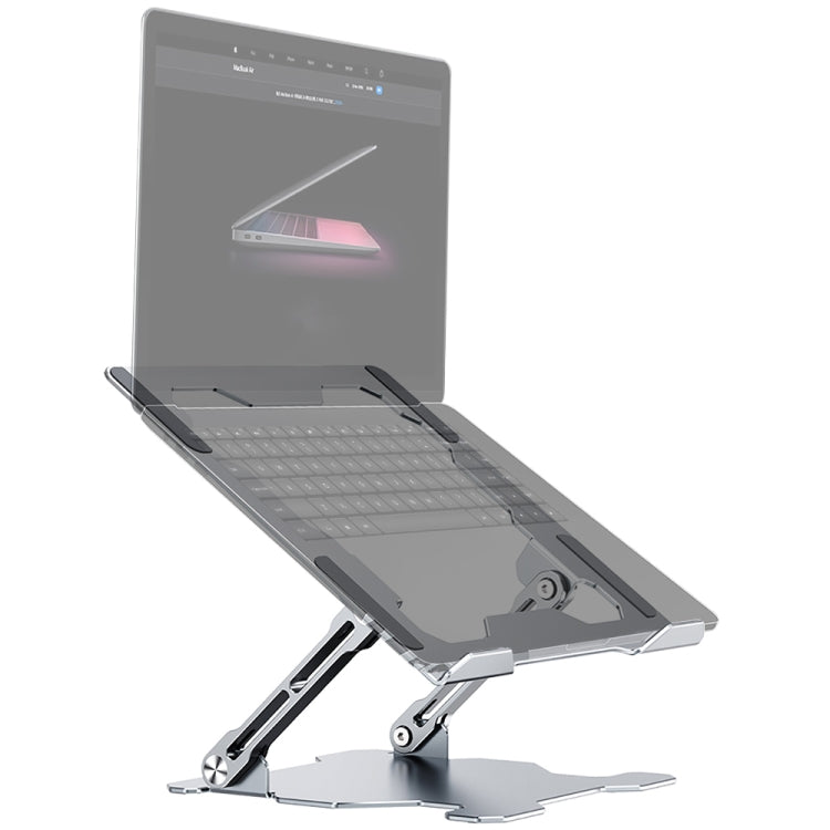 R-JUST HZ09 Mechanical Lifting Adjustable Laptop Holder (Silver) - MacBook Holder by R-JUST | Online Shopping UK | buy2fix