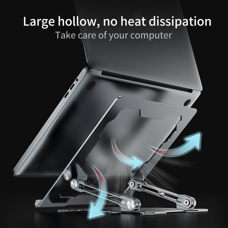 R-JUST HZ09 Mechanical Lifting Adjustable Laptop Holder (Silver) - MacBook Holder by R-JUST | Online Shopping UK | buy2fix