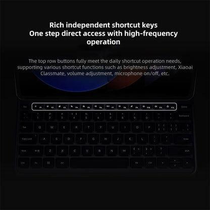 Original For Xiaomi Pad 6S Pro Keyboard Protective Leather Case (Black) - Others Keyboard by Xiaomi | Online Shopping UK | buy2fix