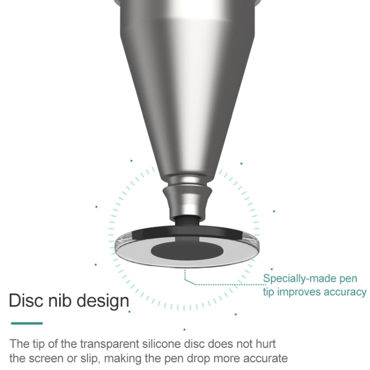 WIWU Pencil One Universal Tablet PC Disc Nib Passive Capacitive Pen Stylus with Ballpoint Nib & Magnetic Cap, Compatible with IOS & Android System Devices - Stylus Pen by WIWU | Online Shopping UK | buy2fix
