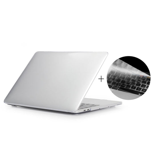 ENKAY Hat-Prince 2 in 1 Crystal Hard Shell Plastic Protective Case + Europe Version Ultra-thin TPU Keyboard Protector Cover for 2016 MacBook Pro 13.3 Inch without Touch Bar (A1708) (Transparent)