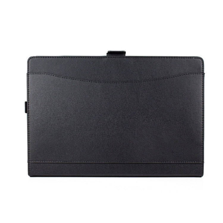 For Microsoft Surface Pro 7 / 7+ Microfiber Lambskin Texture Magnetic Horizontal Flip Leather Case with Pen Slot & Holder (Black) - Others by buy2fix | Online Shopping UK | buy2fix