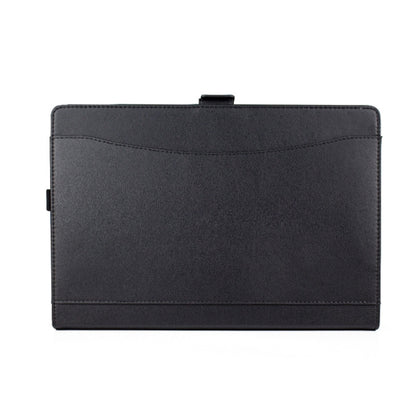 For Microsoft Surface Pro 7 / 7+ Microfiber Lambskin Texture Magnetic Horizontal Flip Leather Case with Pen Slot & Holder (Black) - Others by buy2fix | Online Shopping UK | buy2fix