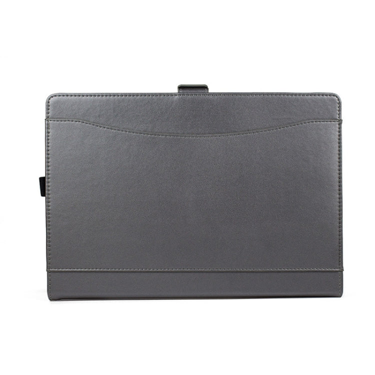 For Microsoft Surface Pro 7 / 7+ Microfiber Lambskin Texture Magnetic Horizontal Flip Leather Case with Pen Slot & Holder (Grey) - Others by buy2fix | Online Shopping UK | buy2fix