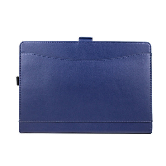 For Microsoft Surface Pro 7 / 7+ Microfiber Lambskin Texture Magnetic Horizontal Flip Leather Case with Pen Slot & Holder (Blue) - Others by buy2fix | Online Shopping UK | buy2fix