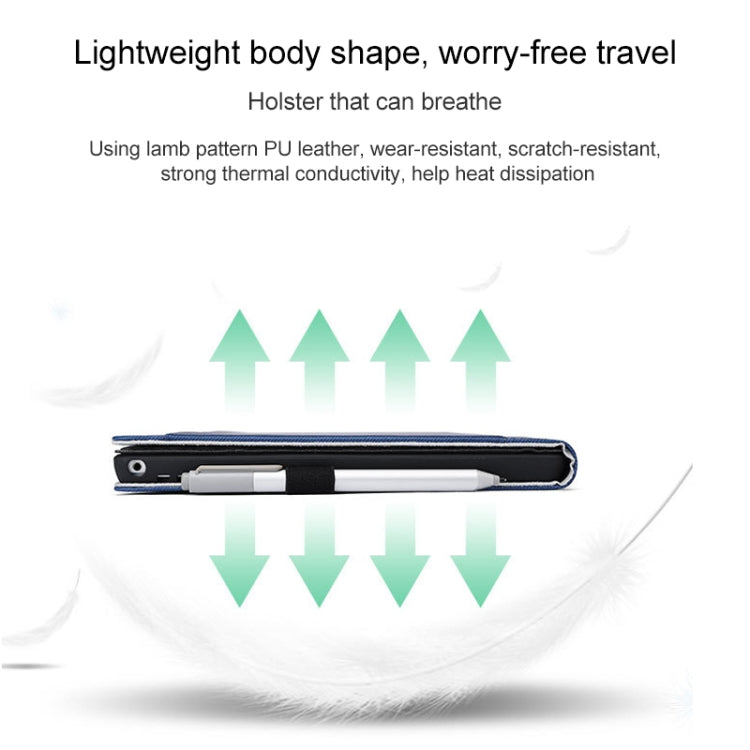 For Microsoft Surface Pro 7 / 7+ Microfiber Lambskin Texture Magnetic Horizontal Flip Leather Case with Pen Slot & Holder (Blue) - Others by buy2fix | Online Shopping UK | buy2fix