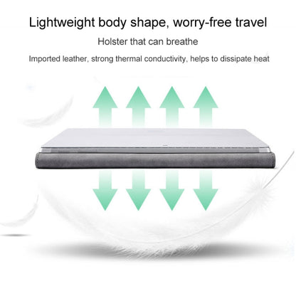 For Microsoft Surface Pro 7 / 7+ South African Sheepskin Magnetic Horizontal Flip Leather Case with Pen Slot & Holder (Black) - Others by buy2fix | Online Shopping UK | buy2fix