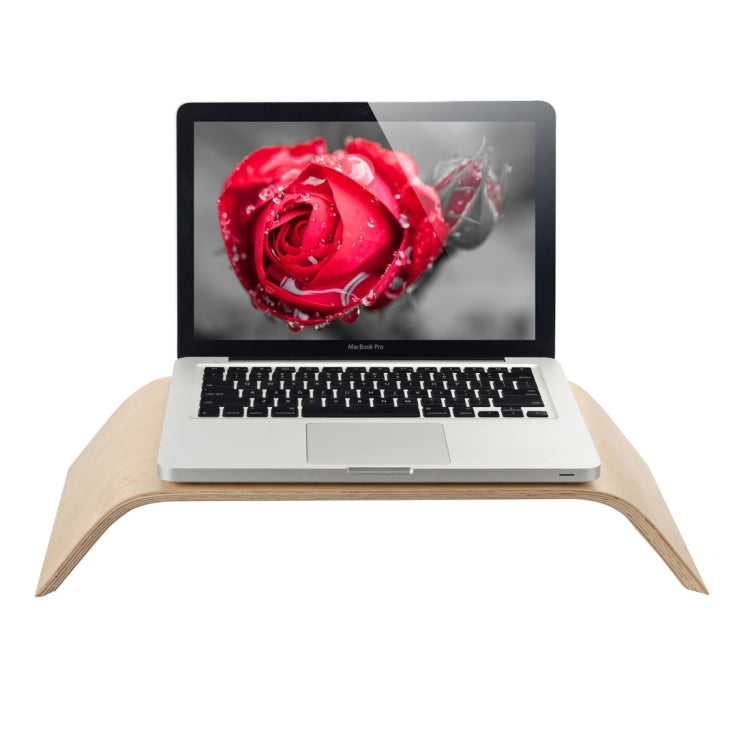 SamDi Artistic Wood Grain Desktop Holder Stand Cradle for Apple Macbook, ASUS, Lenovo - MacBook Holder by buy2fix | Online Shopping UK | buy2fix