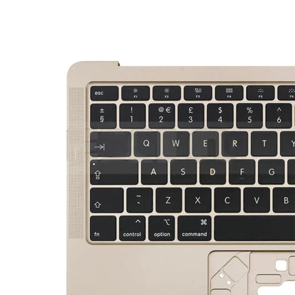 For Macbook Air 13 2020 M1 A2337 C-side Cover + UK Edition Key Board (Gold) - Bottom Cover by buy2fix | Online Shopping UK | buy2fix