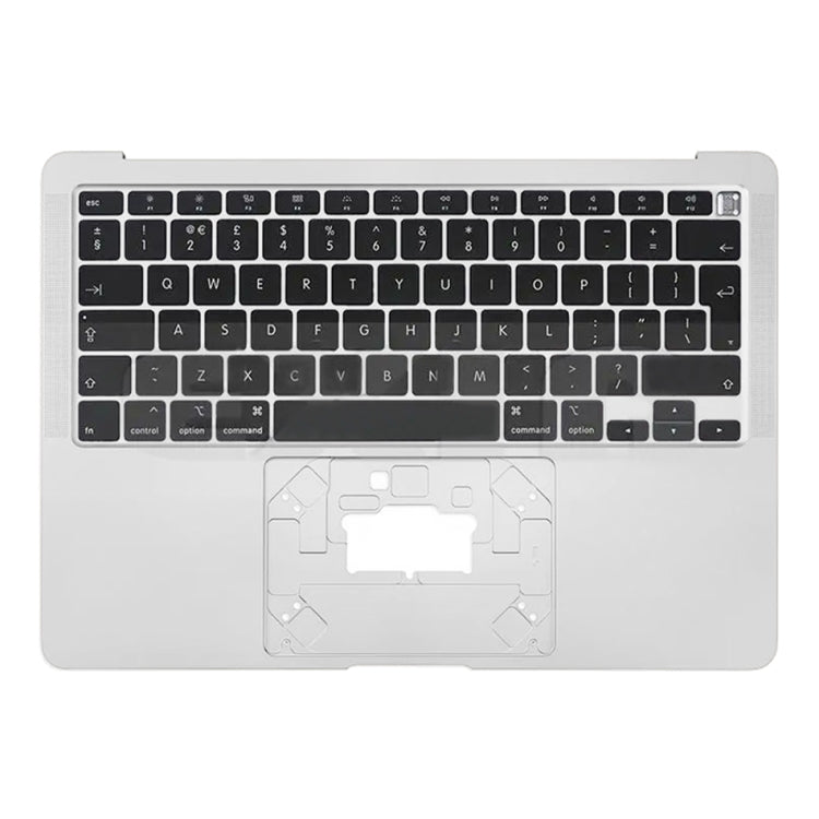 For Macbook Air 13 A2179 2020 C-side Cover + UK Edition Key Board(Silver) - Bottom Cover by buy2fix | Online Shopping UK | buy2fix