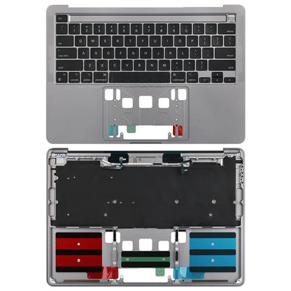 For Macbook Pro 13 inch 2021 A2338 C-side Cover + US Edition Key Board (Grey) - Bottom Cover by buy2fix | Online Shopping UK | buy2fix