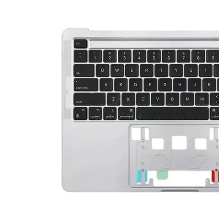 For Macbook Pro 13 inch 2021 A2338 C-side Cover + US Edition Key Board (Silver) - Bottom Cover by buy2fix | Online Shopping UK | buy2fix