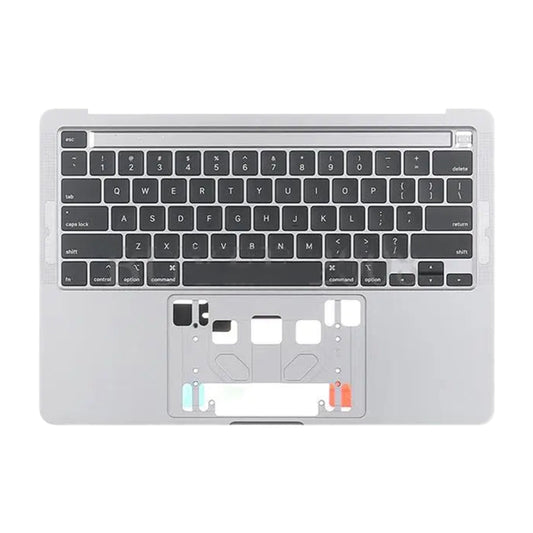For MacBook Pro Retina 13 inch A2289 2020 C-side Cover + US Edition Key Board (Silver) by buy2fix