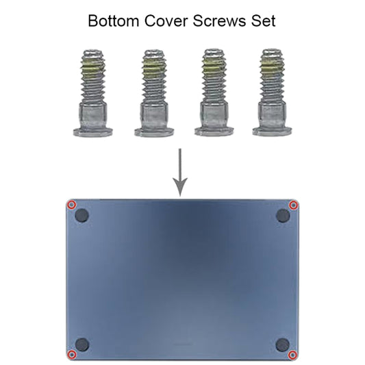 For MacBook Air 15.3 M2 A2941 Bottom Cover Screws Set (Silver) by buy2fix