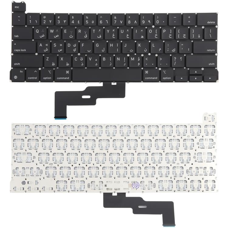 For MacBook Pro Retina 13 inch M1 A2338 Small Enter Arabic Version Keyboard - Replacement Keyboards by buy2fix | Online Shopping UK | buy2fix