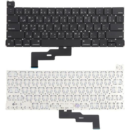 For MacBook Pro Retina 13 inch M1 A2338 Small Enter Arabic Version Keyboard - Replacement Keyboards by buy2fix | Online Shopping UK | buy2fix