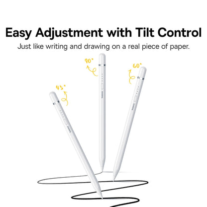 Baseus Smooth Writing 2 Series Direct Plug-in Capacitive Writing Stylus 8 Pin Active Version (White) - Stylus Pen by Baseus | Online Shopping UK | buy2fix