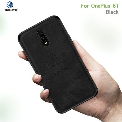 PINWUYO Shockproof Waterproof Full Coverage PC + TPU + Skin Protective Case for One Plus 6T (Black) - More Brand by PINWUYO | Online Shopping UK | buy2fix