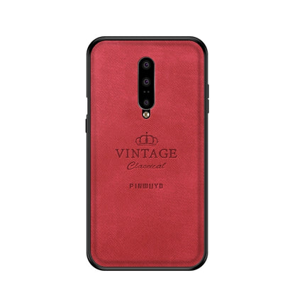 PINWUYO Shockproof Waterproof Full Coverage PC + TPU + Skin Protective Case for OnePlus 7(Red) - OnePlus Cases by PINWUYO | Online Shopping UK | buy2fix