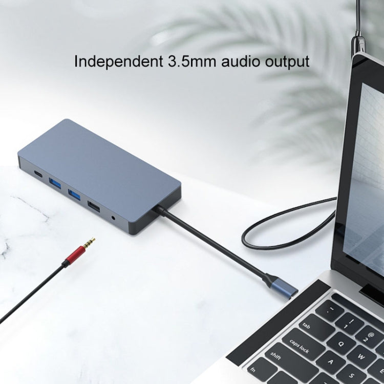 Blueendless 12 In 1 Multi-function Type-C / USB-C HUB Expansion Dock - USB HUB by Blueendless | Online Shopping UK | buy2fix