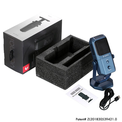 Yanmai SF-900 Multi-function Four Directivity Studio Recording Condenser Microphone with Desktop Stand(Blue) - Microphone by Yanmai | Online Shopping UK | buy2fix