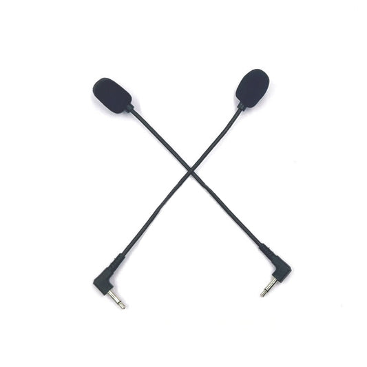 ZJ033MR-03 17cm Mono 3.5mm Angle Head Plug Gaming Headset Sound Card Live Microphone by buy2fix