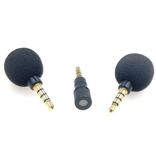ZJ040MR 4 Level Pin 3.5mm Mobile Phone Tablet Laptop Electronic Equipment Mini Straight Microphone by buy2fix