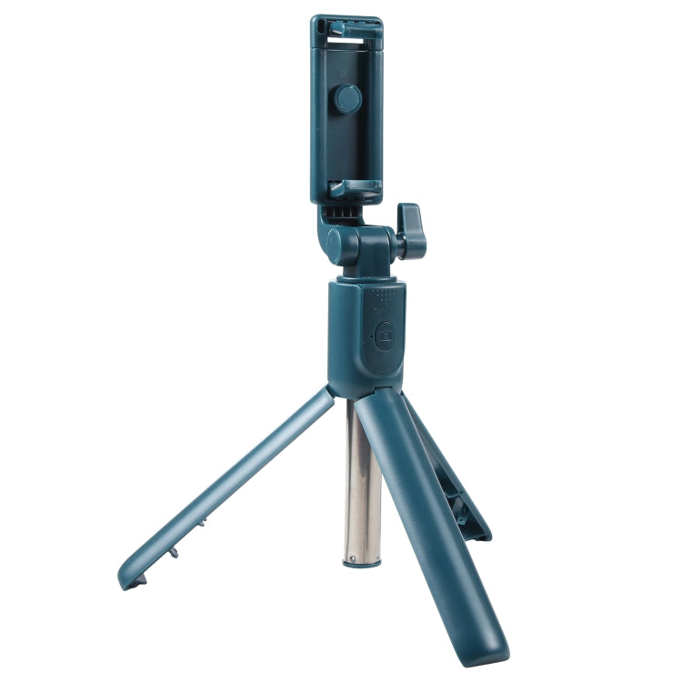 R1 Multifunctional Bluetooth Tripod Selfie Stick (Dark Green) - Selfie Sticks by buy2fix | Online Shopping UK | buy2fix