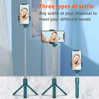 R1 Multifunctional Bluetooth Tripod Selfie Stick (White) - Selfie Sticks by buy2fix | Online Shopping UK | buy2fix