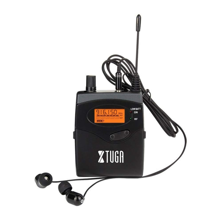 XTUGA UHF Wireless Stage Monitor System Single BodyPack Receiver (Black ...