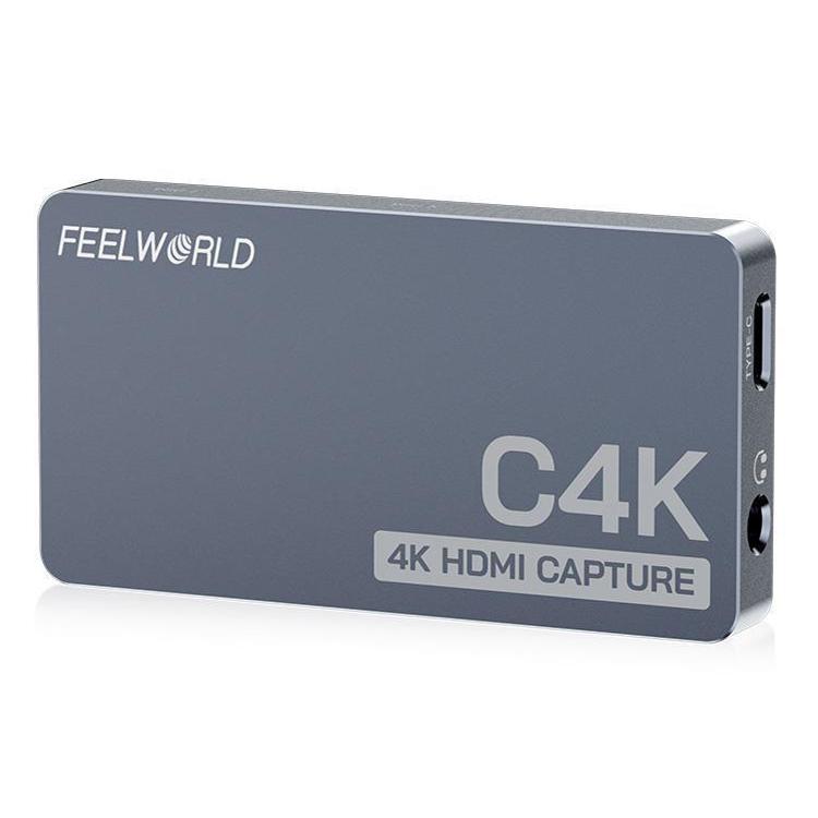 FEEWORLD C4K Video Capture 4K HDMI 60Hz In and Out USB-C Plug and Play for Streaming Gaming Video Conference - Video Capture Solutions by FEELWORLD | Online Shopping UK | buy2fix