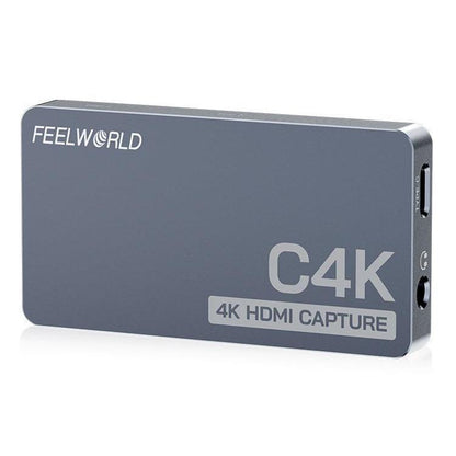 FEEWORLD C4K Video Capture 4K HDMI 60Hz In and Out USB-C Plug and Play for Streaming Gaming Video Conference - Video Capture Solutions by FEELWORLD | Online Shopping UK | buy2fix