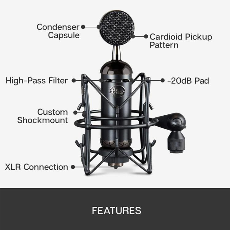 Logitech Blue Spark SL Network K Song Anchor Equipment Condenser Recording Microphone by Logitech