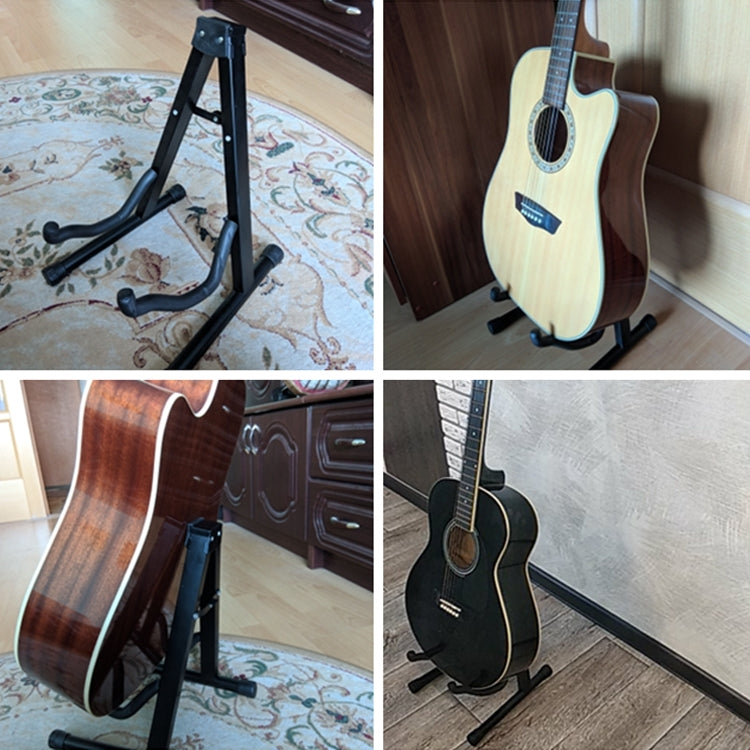 Universal Foldable Vertical Metal Guitar Stand - String Instrument Accessories by buy2fix | Online Shopping UK | buy2fix