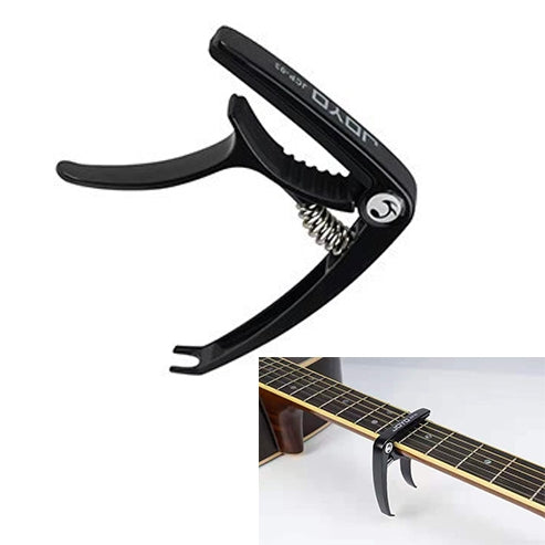 JOYO JCP-03 Zinc Alloy Guitar Capo Universal Capo for Acoustic Guitar Ukulele (Black) - String Instrument Accessories by JOYO | Online Shopping UK | buy2fix