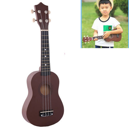 HM100 21 inch Basswood Ukulele Children Musical Enlightenment Instrument(Coffee) - String Instrument Accessories by buy2fix | Online Shopping UK | buy2fix
