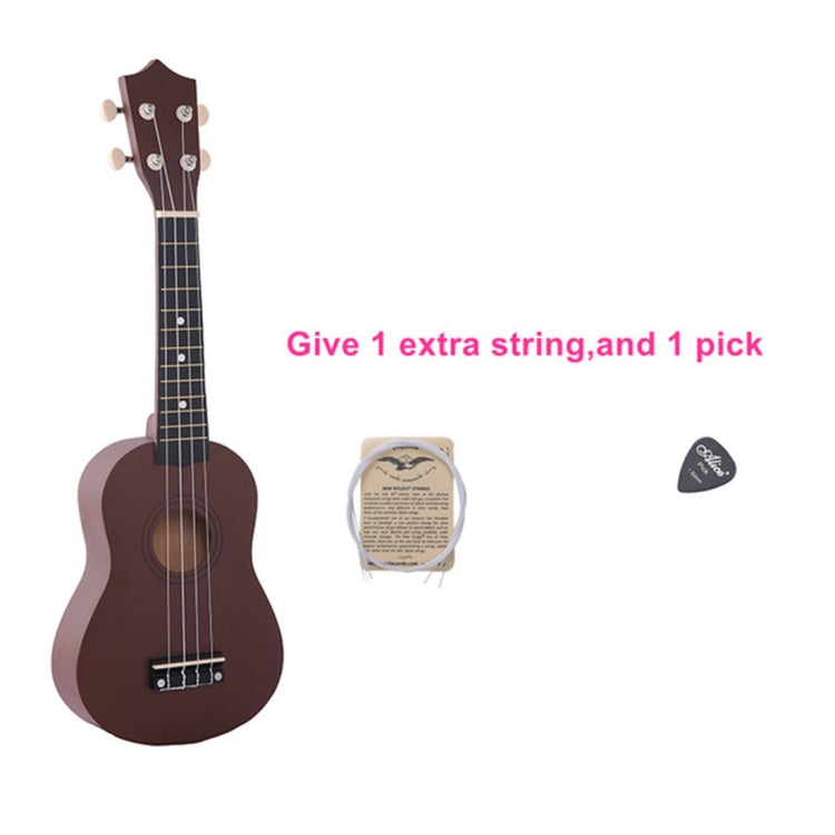 HM100 21 inch Basswood Ukulele Children Musical Enlightenment Instrument(Coffee) - String Instrument Accessories by buy2fix | Online Shopping UK | buy2fix