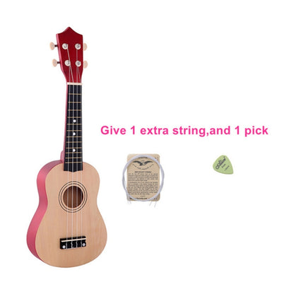 HM100 21 inch Basswood Ukulele Children Musical Enlightenment Instrument(Khaki) - String Instrument Accessories by buy2fix | Online Shopping UK | buy2fix
