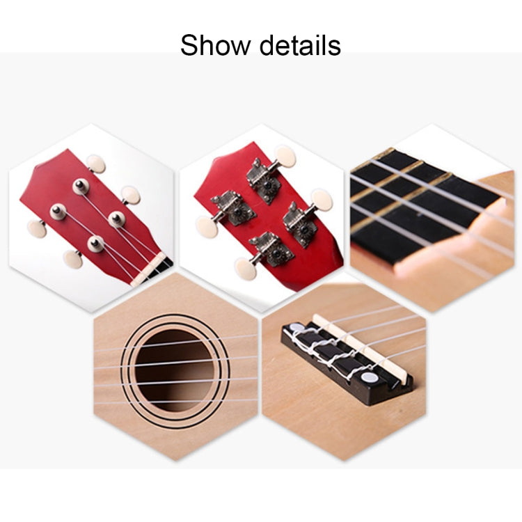 HM100 21 inch Basswood Ukulele Children Musical Enlightenment Instrument(Khaki) - String Instrument Accessories by buy2fix | Online Shopping UK | buy2fix
