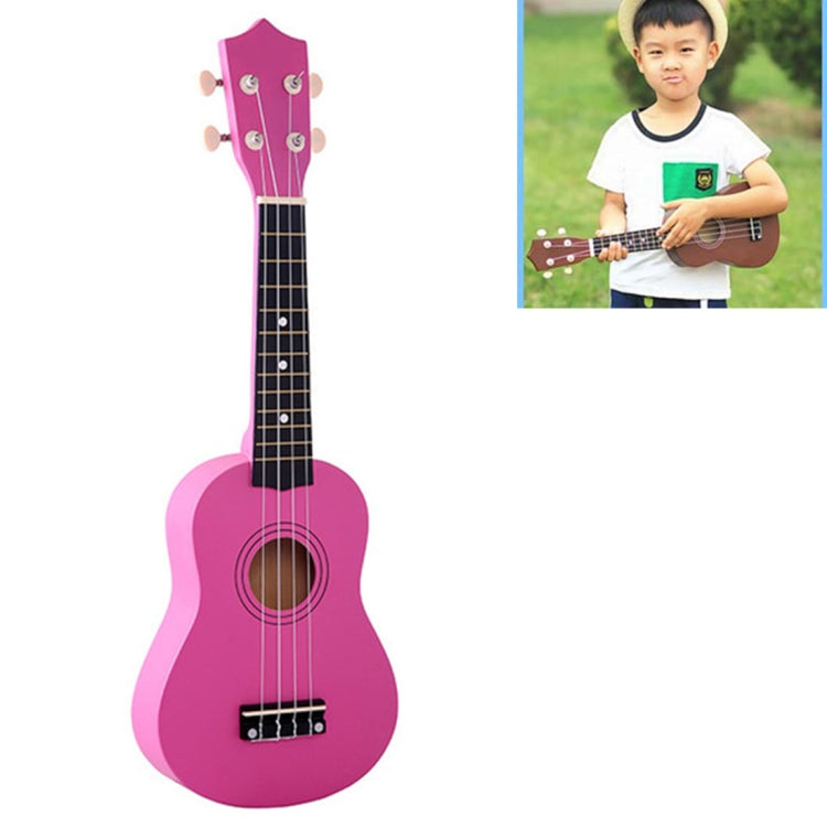 HM100 21 inch Basswood Ukulele Children Musical Enlightenment Instrument(Magenta) - String Instrument Accessories by buy2fix | Online Shopping UK | buy2fix