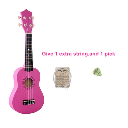 HM100 21 inch Basswood Ukulele Children Musical Enlightenment Instrument(Magenta) - String Instrument Accessories by buy2fix | Online Shopping UK | buy2fix