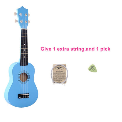 HM100 21 inch Basswood Ukulele Children Musical Enlightenment Instrument(Baby Blue) - String Instrument Accessories by buy2fix | Online Shopping UK | buy2fix