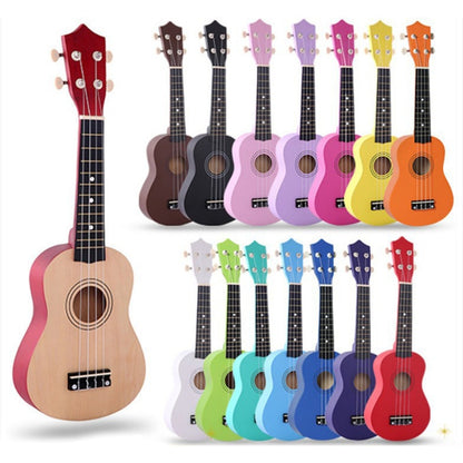 HM100 21 inch Basswood Ukulele Children Musical Enlightenment Instrument(Yellow) - String Instrument Accessories by buy2fix | Online Shopping UK | buy2fix