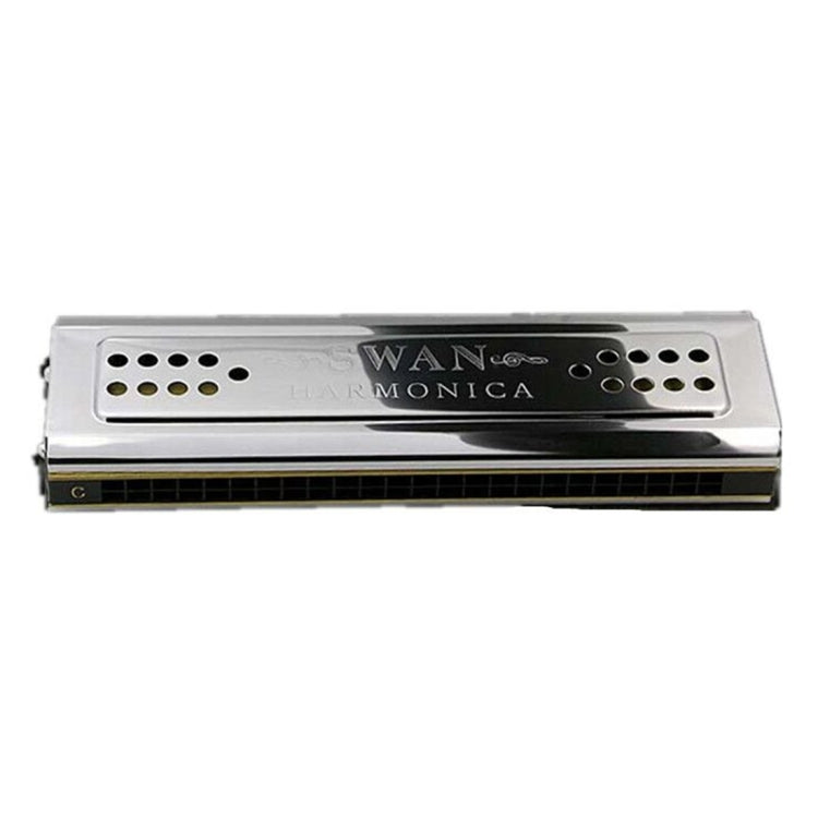 Swan SW24-12A 24-holes Double-sided Harmonica Beginner Polyphony Box Adult Children Beginners Performance - Wind Instrument Accessories by buy2fix | Online Shopping UK | buy2fix