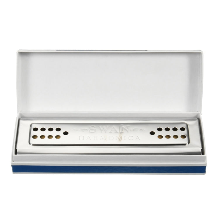 Swan SW24-12A 24-holes Double-sided Harmonica Beginner Polyphony Box Adult Children Beginners Performance - Wind Instrument Accessories by buy2fix | Online Shopping UK | buy2fix