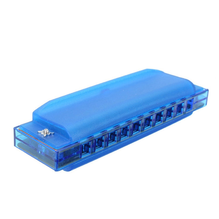 Swan SW1020-2 10 Holes 20 Tones Transparent Harmonicas Musical Instruments Diatonic Harp(Blue) - Wind Instrument Accessories by buy2fix | Online Shopping UK | buy2fix